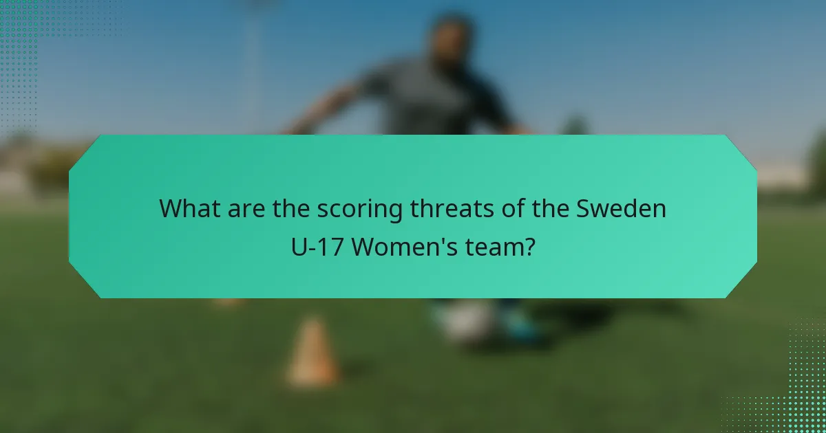 What are the scoring threats of the Sweden U-17 Women's team?